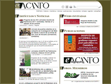 Tablet Screenshot of federacionacanto.org